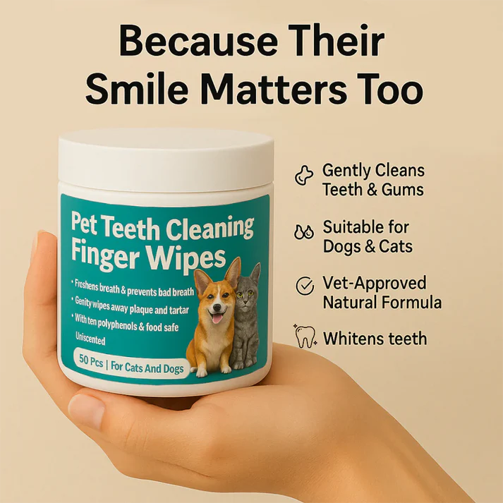 Disposable Dental Finger Wipes For Pets