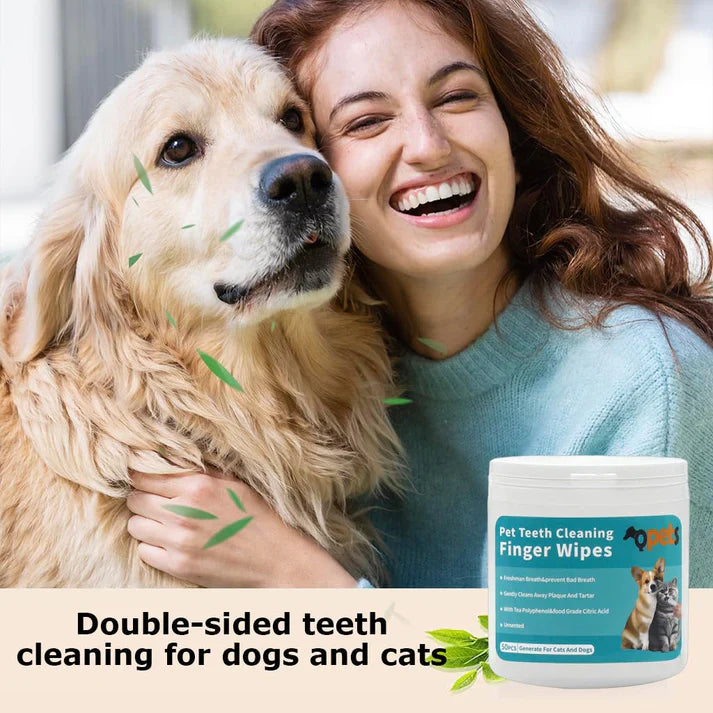 Disposable Dental Finger Wipes For Pets